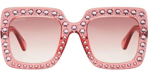 gucci eyewear pink|pink oversized gucci sunglasses.